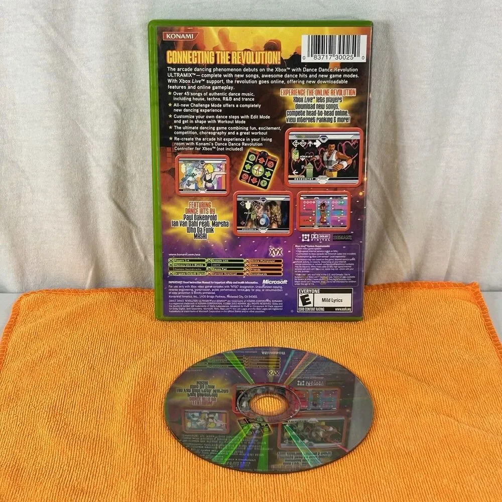 Dance Dance Revolution Ultramix Original Xbox Video Game Tested